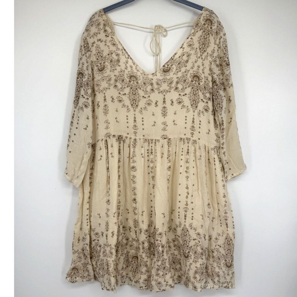 Altar'd State Cream Boho Dress Size L